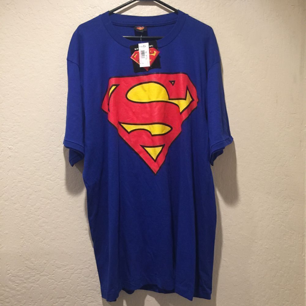 Men’s Superman Logo Blue T shirt XL New with tags DC comics